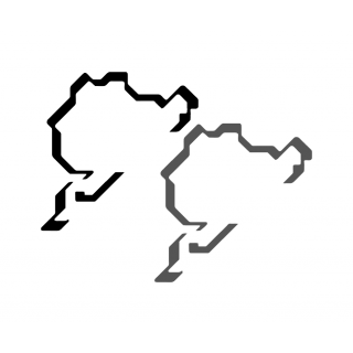 Nurburgring Track Outline - Rear Quarter