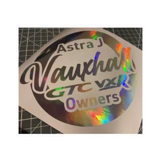 Club Sticker: Vauxhall Astra J GTC VXR Owners
